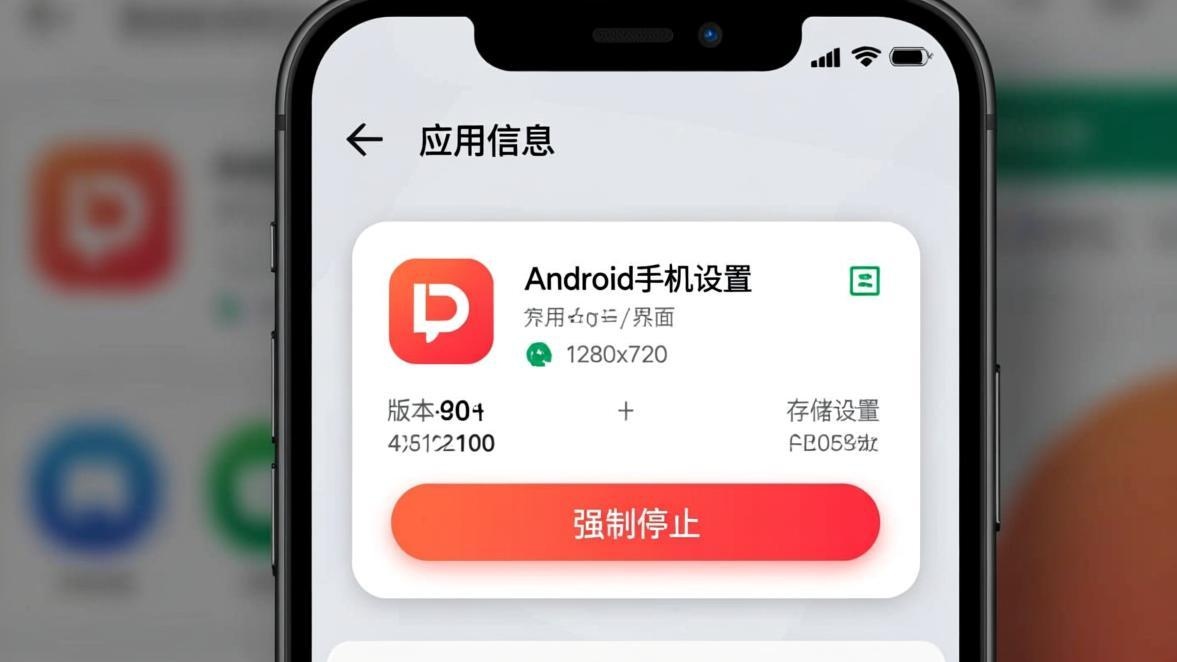安卓应用管理强制停止界面