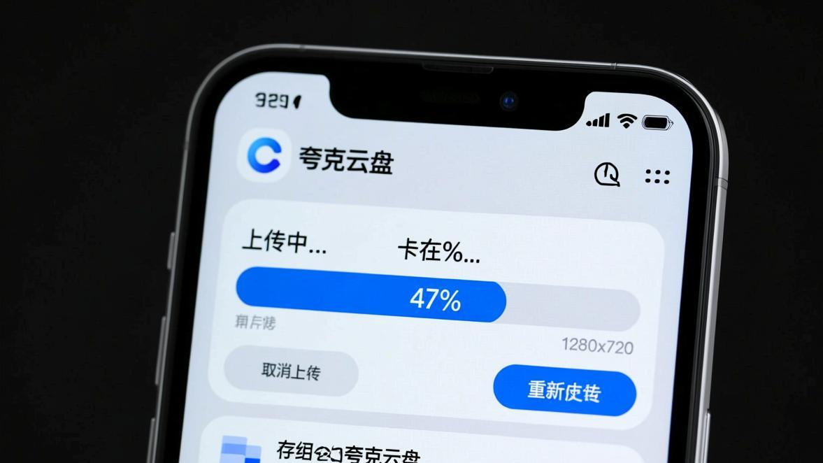夸克网盘同步失败提示界面